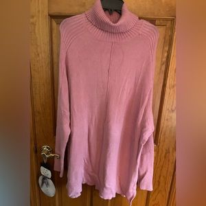 Time & Tru Long Pink Sweater